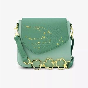 Chic Embossed Tinkerbell Crossbody Bag with Star Details